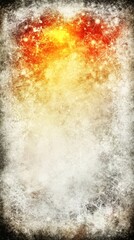 Poster - A canvas displaying a rusty metallic finish with hues of brown, orange, gray, and white, perfect for inspiring creativity.