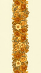 Poster - A sophisticated mix of rust and white in a floral design produces a captivating texture on a decorative piece, ideal for inspiring art and design projects.