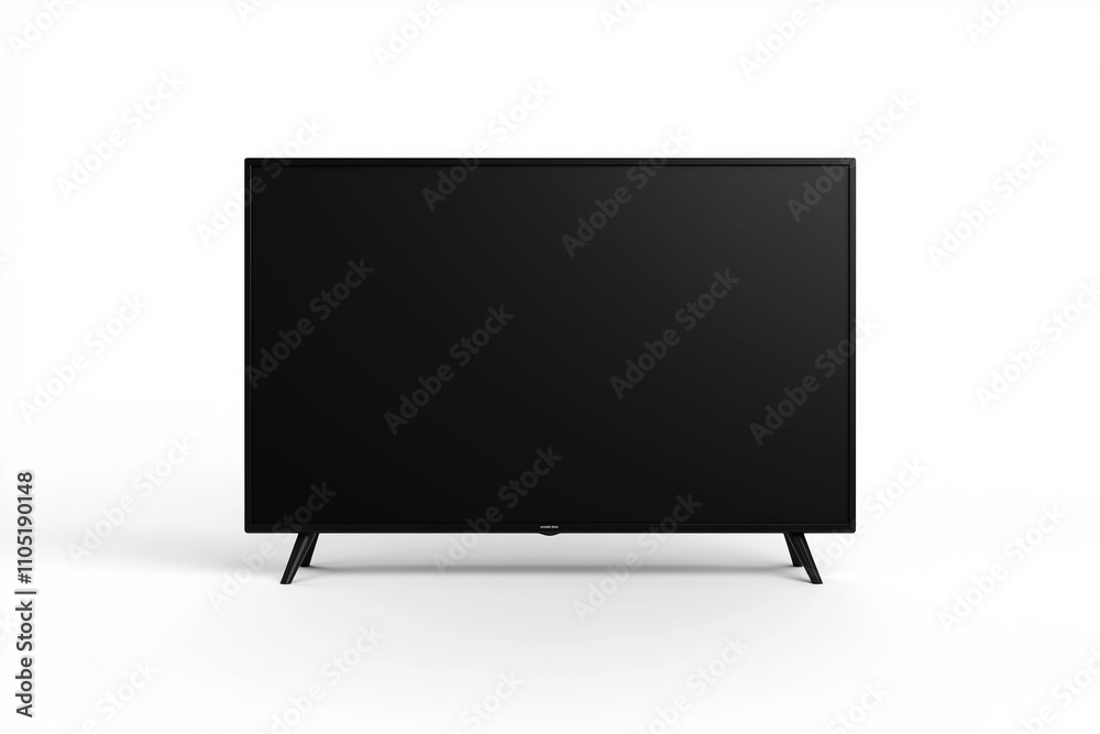 Ultrawide lcd monitor screen isolated on white background, Front view ...