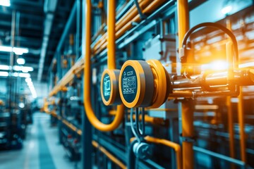Poster - A high-tech monitoring device used in real-time energy optimization at an industrial facility.