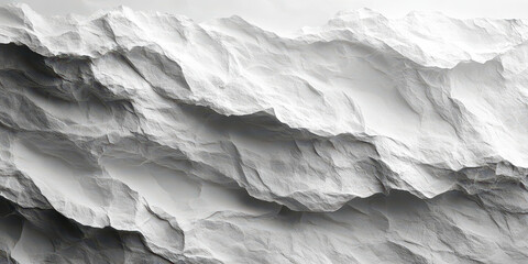 Poster - Crumpled Halftone Paper Texture with Abstract Design on Transparent Background