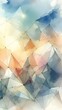 © OlyFox - Abstract Polygonal Triangular Background in soft pastel colors in a watercolor style