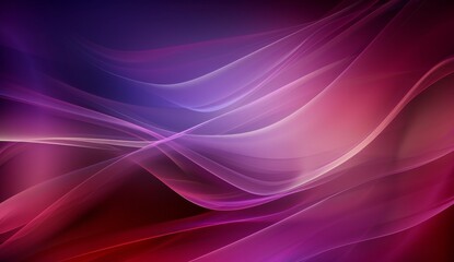 Poster - Abstract background with a gradient color and simple shapes in shades of purple, blue, pink, and red, curved shapes, minimalistic design.