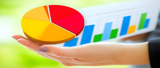 Poster - Data visualization analysis presentation office infographic professional environment close-up business insights