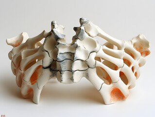 Poster - Detailed Anatomical Skeletal Model Revealing the Intricate Internal Structure and Composition of Bones for Medical Scientific and Educational Purposes