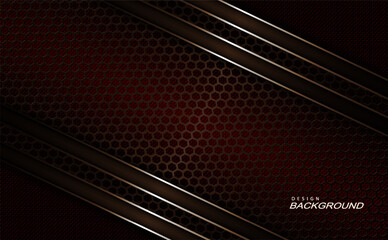 Canvas Print - Geometric textured design with frame, metal grille and shiny trim.
