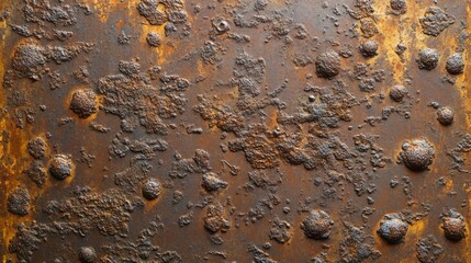 Poster - Heavily Rusted Metal Surface Texture Detail