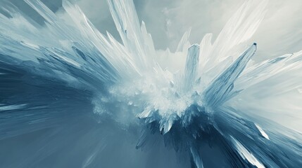 Poster - Abstract Glacial Ice Crystal Formation