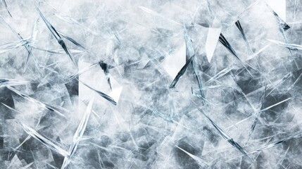 Poster - Abstract Ice Fractured Surface Texture Design