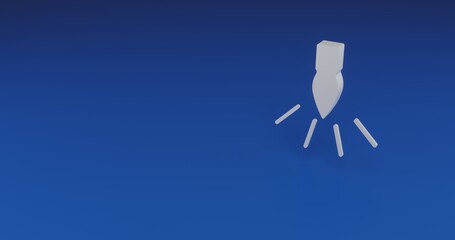 Poster - Isolated realistic white garland light bulb symbol with shadow. Located on the right side of the scene. 3d illustration on transparent background