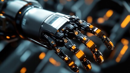 Poster - Advanced Robotic Hand Reaching Forward In Dark Setting