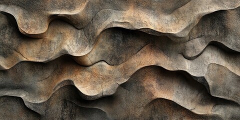 Fototapete - Organic patterns on the rock create a unique background, perfect for incorporating text. This organic texture enhances visual appeal and offers a striking canvas for your message.