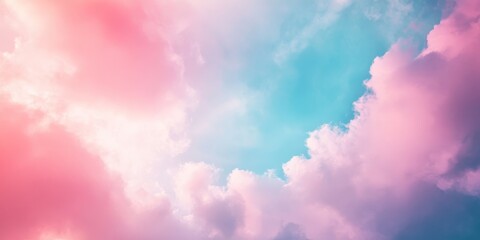 Aufkleber - Defocused abstract background showcasing a cloudy sky, ideal for creative projects. This defocused abstract background captures the essence of a tranquil cloudy sky perfectly.