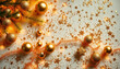 © Evgenii Starkov - Close-up of Festive Christmas Decoration with Gold Ornaments