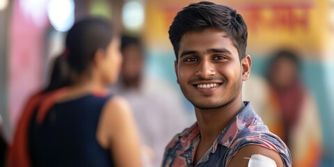 Poster - Smiling Youth in Color