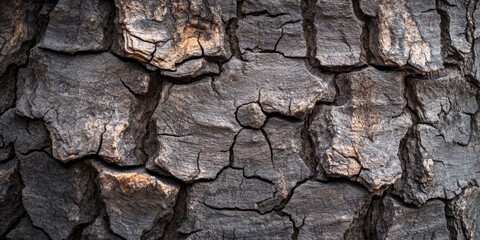 Aufkleber - Structure of the tree trunk showcasing intricate patterns and textures, emphasizing the unique features inherent in the structure of the tree trunk for natural beauty and inspiration.