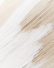 Poster - A close-up of a white brush stroke reveals variations in thickness, sheen, and pastel gradients.