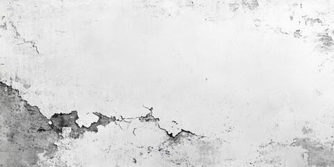 Poster - Monochrome texture featuring shades of white and gray creates a striking visual. This grunge wall texture showcases the beauty of concrete cement, emphasizing the monochrome aesthetic.