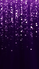 Wall Mural - abstract purple luxury glowing and shiny stars and bokeh lights falling vertical motion background,christmas and cosmetics and valentines design element