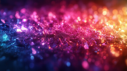 Wall Mural - abstract background with shining crystals