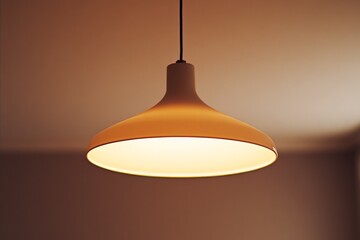 Poster - An elegantly designed pendant lamp with a warm, inviting glow adds charm and sophistication to a room, highlighting its artful, stylish ambiance.