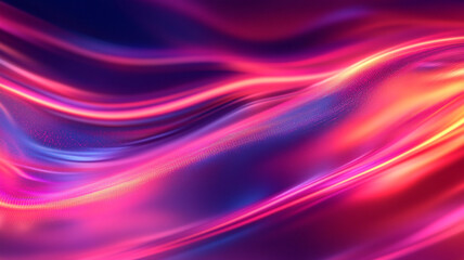 Poster - Vibrant abstract waves of color flow gracefully across an illuminated background
