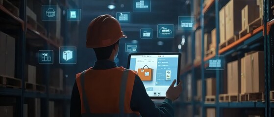 Poster - Optimizing warehouse inventory the role of digital management in industrial efficiency