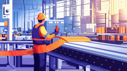 Poster - Expert insights on repairing conveyor belts in industrial technical environments