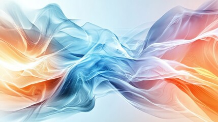 Poster - Exploring consciousness flow abstract emotional pathways in a fluid color environment for artistic expression