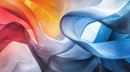 Poster - Exploring consciousness flow abstract emotional pathways in a vibrant color landscape digital art psychedelic environment emotional perspective