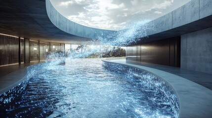Poster - Flowing digital water systems data streams as living liquid in modern environments for enhanced technological insights