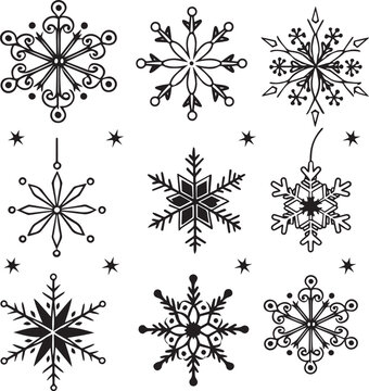 Set of white and gold realistic Christmas decorations,Holidays cards with Christmas motif, snowflakes, gold ornament snow s and green background,Snowflakes