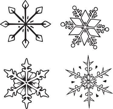 Set of white and gold realistic Christmas decorations,Holidays cards with Christmas motif, snowflakes, gold ornament snow s and green background,Snowflakes