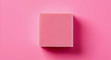 Poster - Foam Block on Pink background design