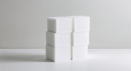Poster - Foam Block on White background design