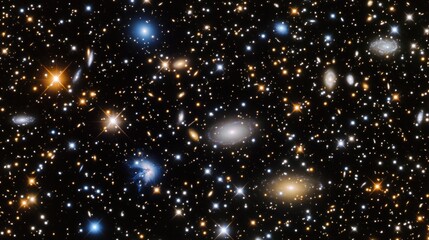 Wall Mural - a vast expanse of space filled with countless stars and galaxies background wallpaper AI generated image