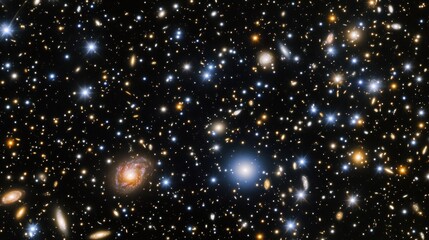 Wall Mural - a vast expanse of space filled with countless stars and galaxies background wallpaper AI generated image