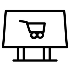 Poster - Delivery Shop Business Line Icon