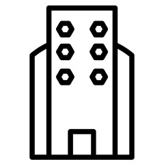 Poster - Work City Office Line Icon