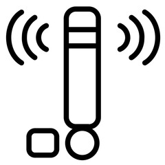 Poster - Electronics Router Technology Line Icon