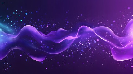 Poster - Dreamy abstract purple mist forming fluid shapes ill AI generated illustration