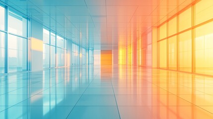 Aufkleber - A sleek tech environment where cloud systems streamline business operations and growth Stock Photo with side copy space