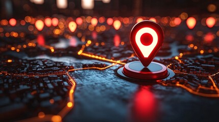 Poster - A global map with secure data points illustrating cybersecurity across international networks Stock Photo with side copy space