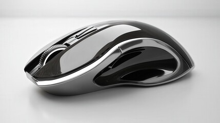 Aufkleber - A futuristic touch-sensitive mouse that allows users to navigate by swiping and tapping, offering a more fluid interaction with the computer.