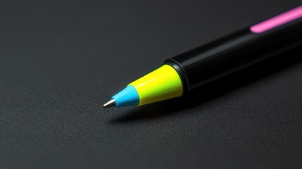 Poster - A highlighter pen with a chisel tip, perfect for highlighting important notes or marking documents.