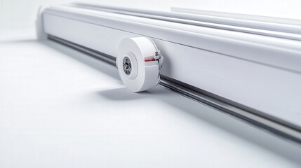 Poster - a manual paper cutter with a safety lock feature, designed for precise cuts while minimizing the ris