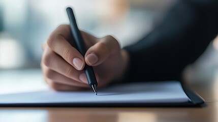 Poster - A modern stylus pen designed for touchscreen devices, offering a smooth and responsive touch for note-taking, drawing,