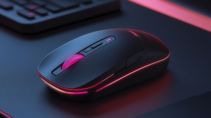 Aufkleber - A multi-functional mouse with a built-in scroll and touchpad feature, offering versatility for users who prefer a combination of both functions.