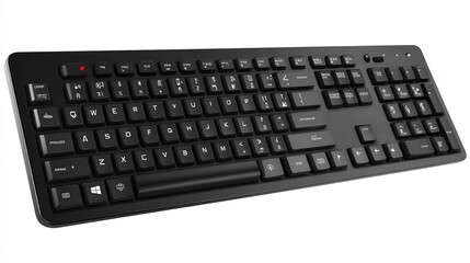 Aufkleber - A multimedia keyboard with dedicated media control buttons for volume, play/pause, and other functions.