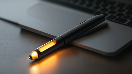 Aufkleber - A pen with a built-in light, making it easy to write in low-light conditions. Whether you're working late or need to jot down notes in the dark,